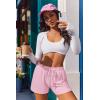 image:imageEkouaer Womens Pajama Shorts 2026 Soft Sleep Shorts Casual Pj Short Comfy Pajama Short Summer Drawstring Pajama BottomsPink
