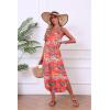 image:imageEkouaer Womens Swimsuit Beach Cover Up Dress Spaghetti Strap V Neck Swimwear A Line 2026 Bathing Suit Coverups with PocketsOrange Hawaiian