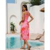 image:imageEkouaer Womens Swimsuit Beach Cover Up Dress Spaghetti Strap V Neck Swimwear A Line 2026 Bathing Suit Coverups with PocketsPink Floral