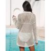 image:imageEkouaer Womens Swimsuit Cover Ups Crochet Swim Coverup Knit Bathing Suit Knit Beach Vacation Outfits SwimwearBeige
