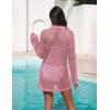 image:imageEkouaer Womens Swimsuit Cover Ups Crochet Swim Coverup Knit Bathing Suit Knit Beach Vacation Outfits SwimwearHot Pink