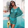 image:imageEkouaer Womens Swimsuit Cover Ups Crochet Swim Coverup Knit Bathing Suit Knit Beach Vacation Outfits SwimwearMint Green