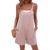 image:imageEkouaer Rompers for Women Casual Loose Sleeveless Overalls Shorts Knit Jumpsuits 2026 Summer Vacation Beach OutfitsBrown