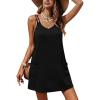 image:imageEkouaer Womens Bathing Suit Cover Up Sleeveless V Neck Swimsuit Coverups Summer Swimwear Beach Cover Ups with PocketsBlack