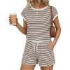 Brown Beige Striped