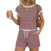 Dark Red Striped