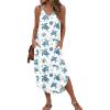 image:imageEkouaer Womens Swimsuit Beach Cover Up Dress Spaghetti Strap V Neck Swimwear A Line 2026 Bathing Suit Coverups with PocketsWhite Sea Turtles