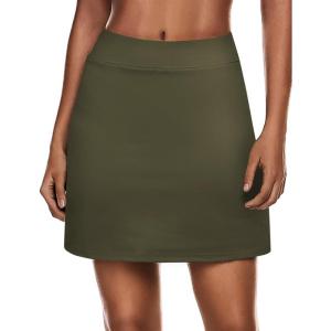 image:imageEkouaer Womens Active Performance Skort Lightweight Skirt for Running Tennis Golf Workout SportsArmygreen