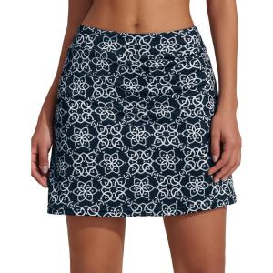 image:imageEkouaer Womens Active Performance Skort Lightweight Skirt for Running Tennis Golf Workout SportsBlack Flower