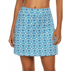 image:imageEkouaer Womens Active Performance Skort Lightweight Skirt for Running Tennis Golf Workout SportsBlue Ocean