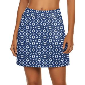 image:imageEkouaer Womens Active Performance Skort Lightweight Skirt for Running Tennis Golf Workout SportsBlue Starry Sky
