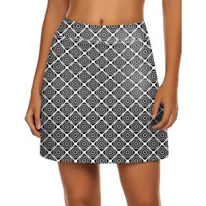 image:imageEkouaer Womens Active Performance Skort Lightweight Skirt for Running Tennis Golf Workout SportsCircle Floral