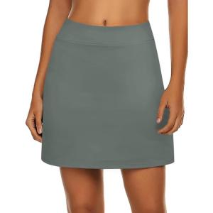 image:imageEkouaer Womens Active Performance Skort Lightweight Skirt for Running Tennis Golf Workout SportsGrey Sage