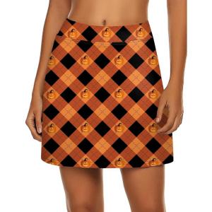 image:imageEkouaer Womens Active Performance Skort Lightweight Skirt for Running Tennis Golf Workout SportsLantern Orange