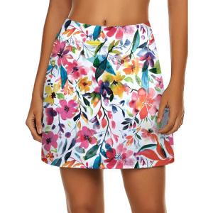 image:imageEkouaer Womens Active Performance Skort Lightweight Skirt for Running Tennis Golf Workout SportsMixed Floral
