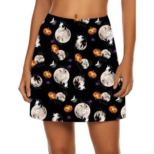 image:imageEkouaer Womens Active Performance Skort Lightweight Skirt for Running Tennis Golf Workout SportsMulti Orange