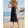 image:imageEkouaer Cotton Nightgowns for Women Long Sleeveless Nightgown Victorian Sleep Dress with Pockets Night Shirt Lounge DressBlack