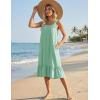 image:imageEkouaer Cotton Nightgowns for Women Long Sleeveless Nightgown Victorian Sleep Dress with Pockets Night Shirt Lounge DressLight Green
