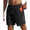 image:imageEkouaer Mens Swim Trunks 7 Inch Quick Dry Breathable Board Shorts Beach Bathing Suit Lightweight Swimsuit SwimwearBlack