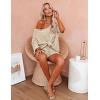 image:imageEkouaer Women 2 Piece Outfits Sweater Sets Off Shoulder Knit Pajama Set 34 Sleeve Tops Drawstring Waist Shorts Suits