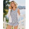 image:imageEkouaer Womens Pajama Sets Sleeveless Tank Tops and Split Shorts Pjs Set Soft Comfy Summer 2 Piece SleepwearCoffee Cup