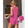 image:imageEkouaer Womens Pajama Sets Sleeveless Tank Tops and Split Shorts Pjs Set Soft Comfy Summer 2 Piece SleepwearLeopard Hot Pink