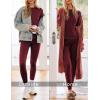 image:imageEkouaer Womens Thermal Underwear Sets Micro Fleece Lined Long Johns Base Layer Thermals 2 Pieces SetWine Red