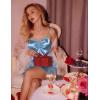 image:imageEkouaer Nightgowns for Women Sexy Lingerie Silk Night Gowns Satin Babydoll Sleepwear Slip Lace Night Dress SleepdressLight Blue
