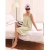 image:imageEkouaer Towel Wrap for Women Spa Bath Robe Lightweight Terry Cloth Wrap Adjustable Shower Robe with Headband SXLBeige