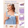 image:imageEkouaer Towel Wrap for Women Spa Bath Robe Lightweight Terry Cloth Wrap Adjustable Shower Robe with Headband SXLLight Blue