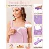 image:imageEkouaer Towel Wrap for Women Spa Bath Robe Lightweight Terry Cloth Wrap Adjustable Shower Robe with Headband SXLPink