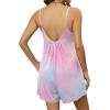 image:imageEkouaer Summer Rompers for Women Boho Beach Vacation Outfits Sleeveless Loose Shorts Overalls 2026 Jumpsuit With PocketsPink Tiedye