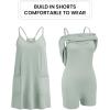 image:imageEkouaer Womens Athletic Romper Dress Summer Tennis Active Sports Mini Dresses Built in Shorts Travel Vacation Outfits SXXLLight Green