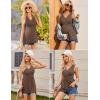 image:imageEkouaer Womens Maternity Tank Tops 3 Packs Sleeveless Nursing Tops V Neck Breastfeeding Shirts Pregnancy ClothesBlack  Brown  Khaki3pcs