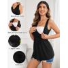 image:imageEkouaer Womens Maternity Tank Tops 3 Packs Sleeveless Nursing Tops V Neck Breastfeeding Shirts Pregnancy ClothesBlack  Dark Grey  Light Grey3pcs
