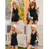 image:imageEkouaer Womens Maternity Tank Tops 3 Packs Sleeveless Nursing Tops V Neck Breastfeeding Shirts Pregnancy ClothesBlack  Light Grey  Pink3pcs