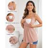 image:imageEkouaer Womens Maternity Tank Tops 3 Packs Sleeveless Nursing Tops V Neck Breastfeeding Shirts Pregnancy ClothesBlack  Light Grey  Pink3pcs