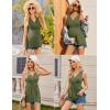 image:imageEkouaer Womens Maternity Tank Tops 3 Packs Sleeveless Nursing Tops V Neck Breastfeeding Shirts Pregnancy ClothesBlack  Pink  Army Green3pcs