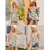 image:imageEkouaer Womens Maternity Tank Tops 3 Packs Sleeveless Nursing Tops V Neck Breastfeeding Shirts Pregnancy ClothesBlack  White  Floral Beige3pcs