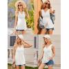 image:imageEkouaer Womens Maternity Tank Tops 3 Packs Sleeveless Nursing Tops V Neck Breastfeeding Shirts Pregnancy ClothesBlack  White  Pink3pcs