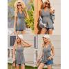 image:imageEkouaer Womens Maternity Tank Tops 3 Packs Sleeveless Nursing Tops V Neck Breastfeeding Shirts Pregnancy ClothesCaramel  Grey  Wine Red3pcs