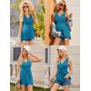 image:imageEkouaer Womens Maternity Tank Tops 3 Packs Sleeveless Nursing Tops V Neck Breastfeeding Shirts Pregnancy ClothesLake Green  Black  Lake Blue3pcs