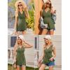 image:imageEkouaer Womens Maternity Tank Tops 3 Packs Sleeveless Nursing Tops V Neck Breastfeeding Shirts Pregnancy ClothesMaroon  Army Green  Black3pcs