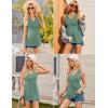 image:imageEkouaer Womens Maternity Tank Tops 3 Packs Sleeveless Nursing Tops V Neck Breastfeeding Shirts Pregnancy ClothesOrange Pink  Graygreen  Floral Black3pcs