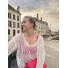 image:imageAIMAGE Womens Crochet Tops Long Sleeve Hollow Out Swim Cover Up 2026 Beach Bikini Swimsuit Summer Tunic TopCrean