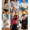 image:imageAIMAGE Womens Crochet Tops Long Sleeve Hollow Out Swim Cover Up 2026 Beach Bikini Swimsuit Summer Tunic TopCrean