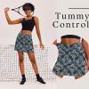 image:imageEkouaer 16 Golf Skorts for Woman with Inner Pockets Silicone Grippers Tennis Skirt Quick Dry Athletic Pickleball SkortBlue Floral