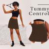image:imageEkouaer 16 Golf Skorts for Woman with Inner Pockets Silicone Grippers Tennis Skirt Quick Dry Athletic Pickleball SkortBrown