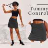 image:imageEkouaer 16 Golf Skorts for Woman with Inner Pockets Silicone Grippers Tennis Skirt Quick Dry Athletic Pickleball SkortDark Grey