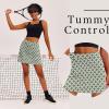 image:imageEkouaer 16 Golf Skorts for Woman with Inner Pockets Silicone Grippers Tennis Skirt Quick Dry Athletic Pickleball SkortGreen Pattern